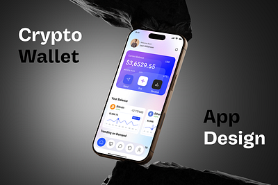 NexVault – A Modern Crypto Wallet App Design appdesign cryptowallet financialapp lightmode productdesign uiuxdesign