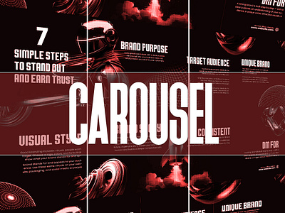Carousel Design 7page adobe photoshop ai carousel design social media ads