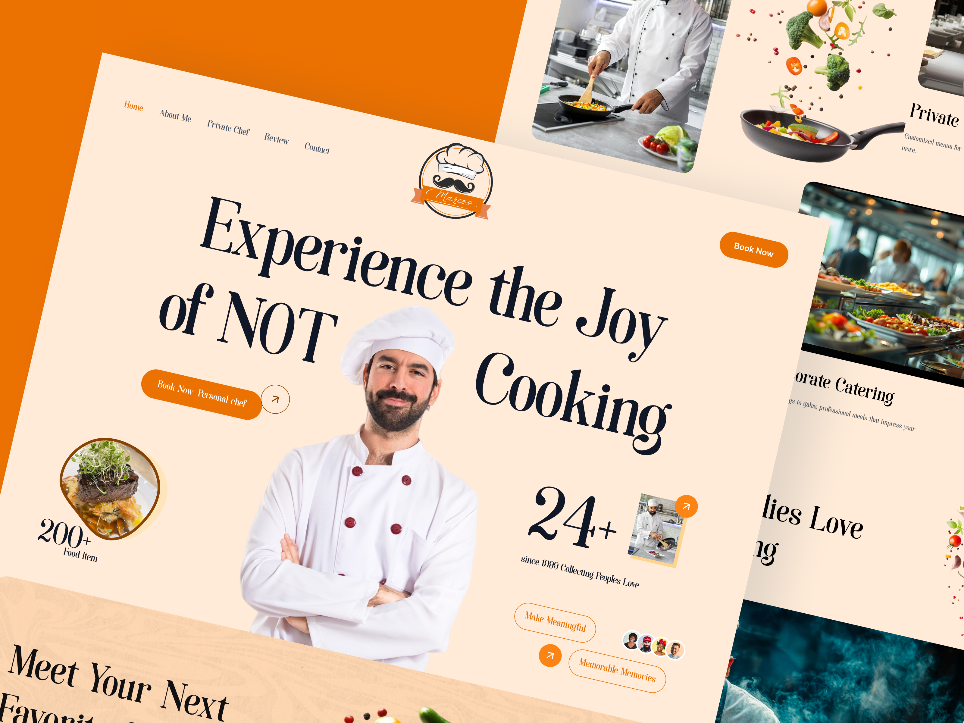Example of Service Website UI/UX Design (5 Page)