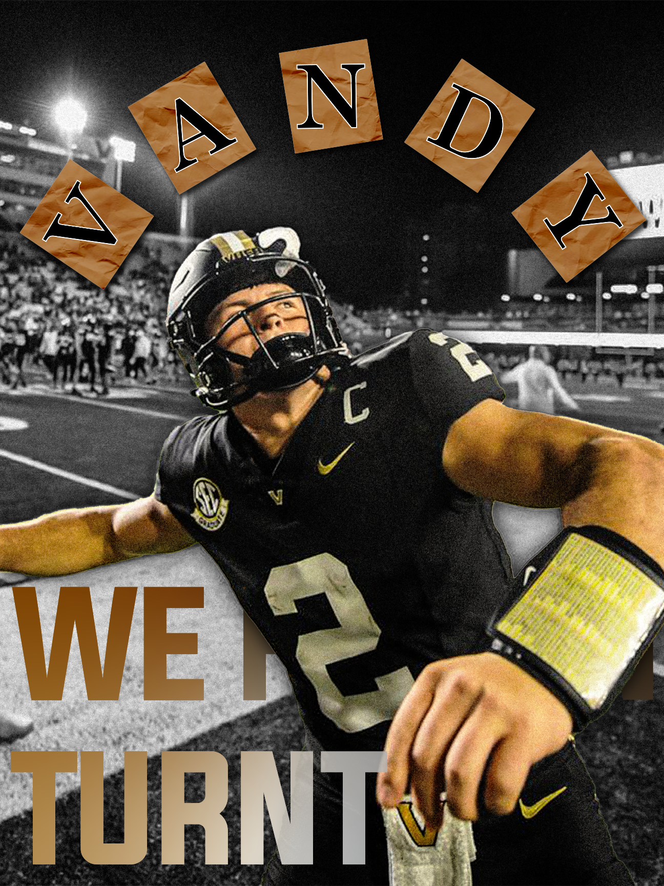 Vandy, we turnt! design graphic design illustrator photoshop poster typography