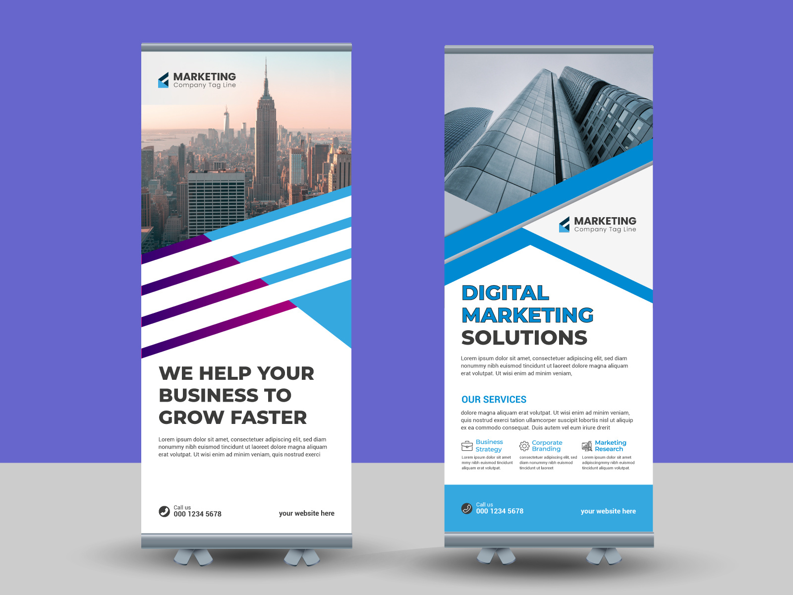 Example of Rollup Banner, Roll Up Banner,