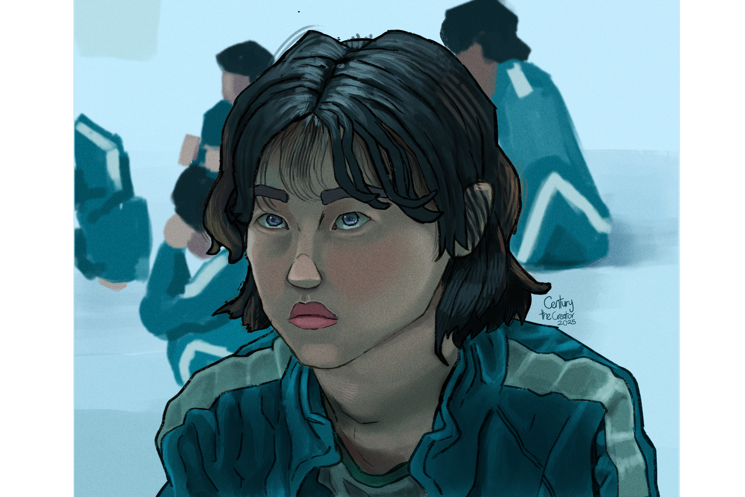 Kang Sae-byeok Squid Game Portrait Study animation anime character design digitalart illustration