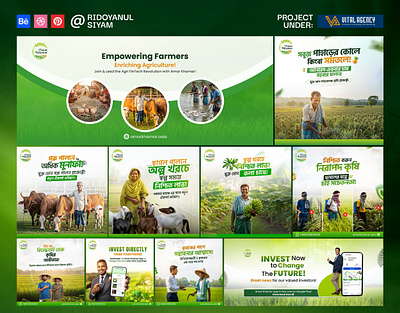 Agriculture Creative Banner Design agriculture banner agriculture design agriculture post banner design cover design facebook post social media post design web banner web cover