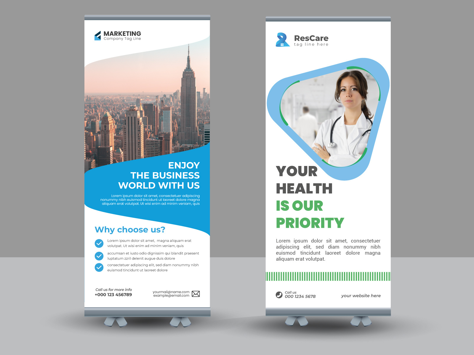 Example of Rollup Banner, Roll Up Banner,