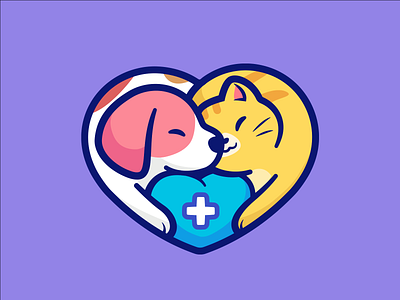 CliniSPAD animal animalcare brand branding cat clinic cute design dog health heart icon identity illustration kawaii logo petclinic petlovers vet veterinarylogo