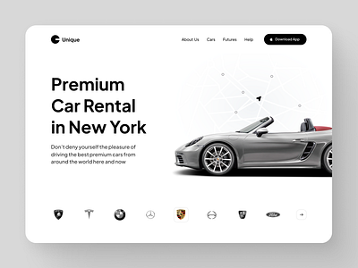 Car Rental Landing Page🚗💙
