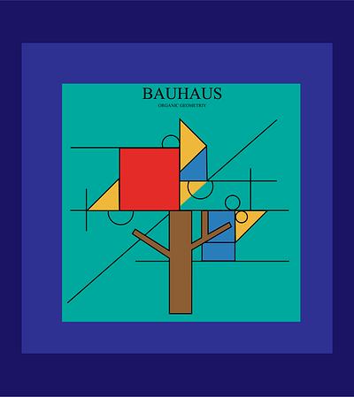 ORGANIC GEOMETRIY bauhaus graphic design illustration illustrator vector vector art