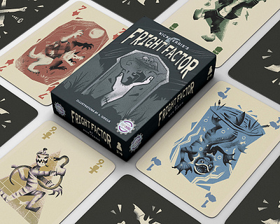 Fright Factor Card Game art board game cards design game graphic design illustration vector