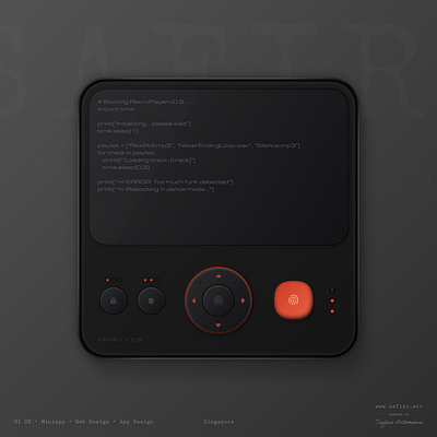 RetroPlayer v0.9 appdesign concept dev uiux webdesign