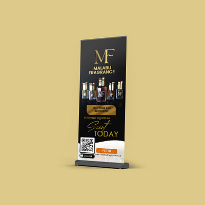 Roll-up banner design for perfume brand creative banner dl banner design exhibition banner modern banner professional banner rollup banner standing banner x banner