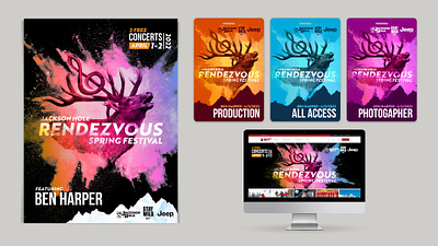 Rendezvous Spring Festival branding design graphic design illustration logo