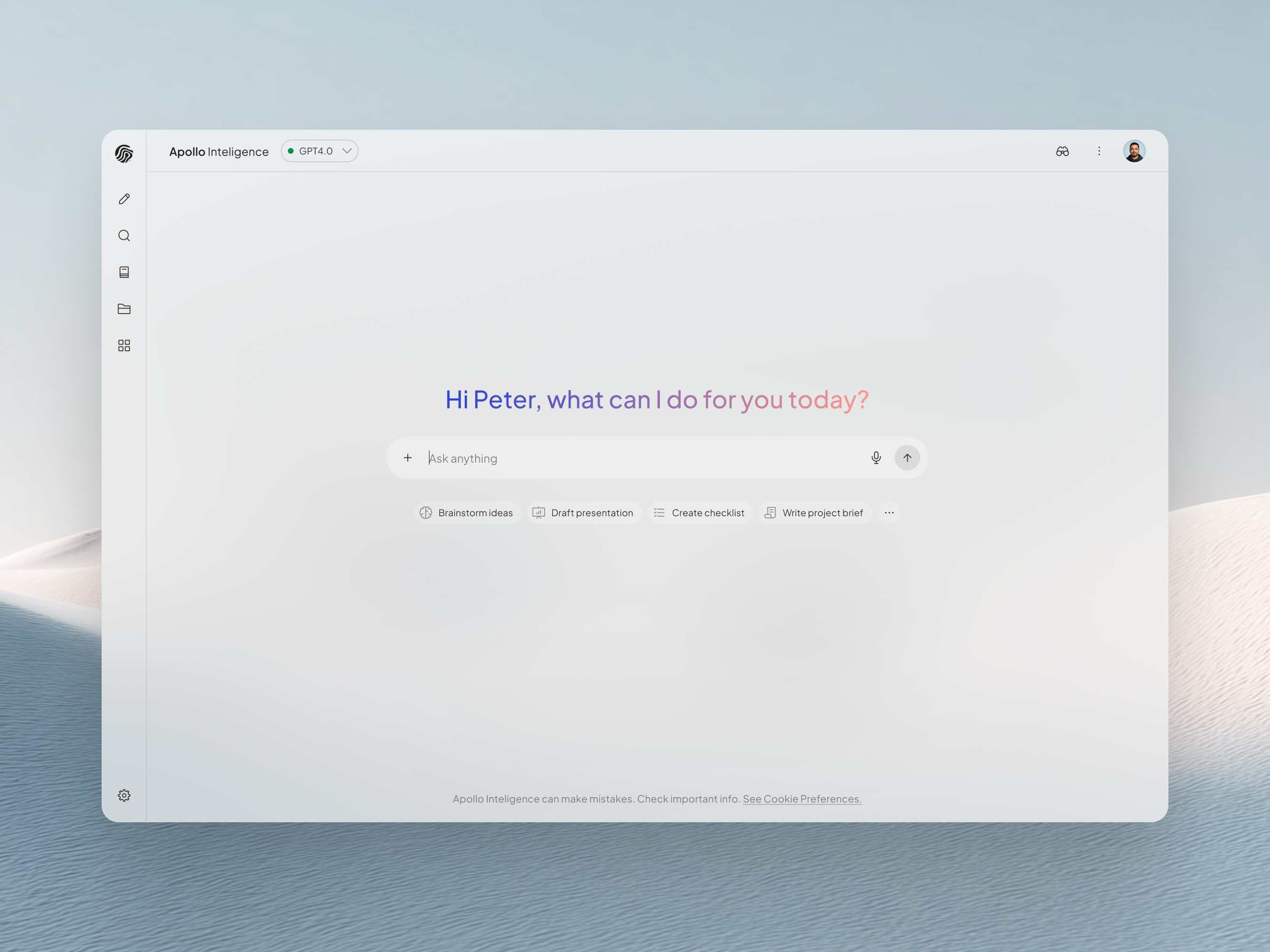 AI Chat | Apollo UI Kit 3d ai animation app chat design system interaction prompt ui ux