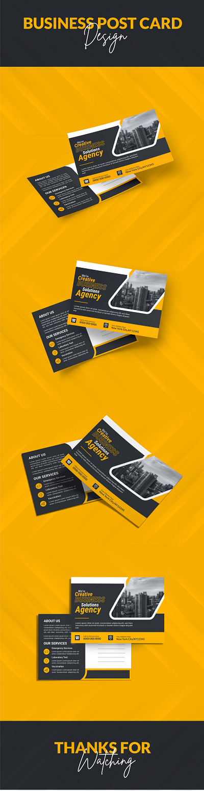 Business Post Card Design designinspiration