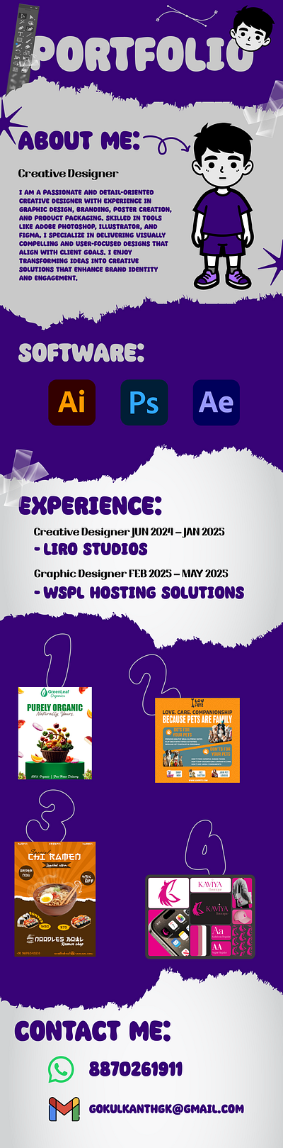 Resume Portfolio animation brand guidlines branding graphic design logo logo design motion graphics poster design ui websitedesign