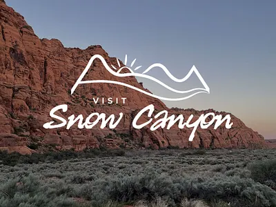 Visit Snow Canyon Destination Branding brand brand identity branding design destination branding destination logo design graphic design logo logo design snow canyon tourism tourism branding tourism logo design utah