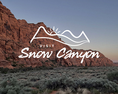 Visit Snow Canyon Logo Design brand brand identity branding design destination branding destination logo design graphic design logo logo design snow canyon tourism tourism branding tourism logo design utah