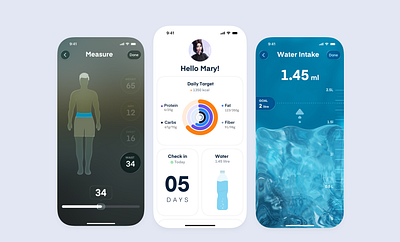 Fitness Tracker branding design fitness habit tracker illustration mobile app mobile design mobile ui ui ux uxdesign