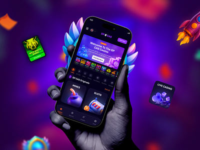 Casino Mobile App UI betting app design casino casino app ui crypto casino app dark theme ui gambling app design ios app ui live casino ux mobile app mobile app uiux mobile game dashboard modern app ui online casino ui rewards game ui slots game ui sports betting ui