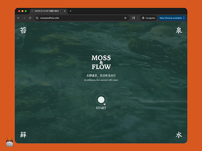 Moss & Flow | AI-Coded Web Experience ai branding graphic design interaction ui web web design