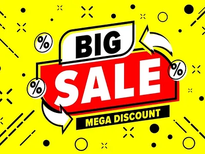Big Sale animation baner branding design discount graphic design illustration logo picture sale
