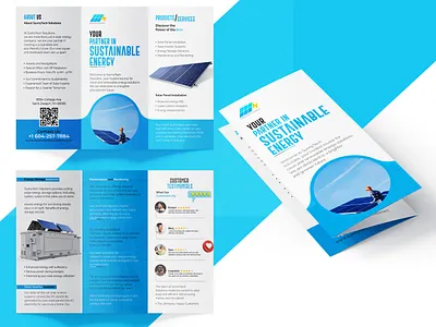 Brochure Design for Sustainable Energy Brand | Visumind Creative advertising branding brochure brochure design corporate design design design agency design inspiration graphic design inspiration marketing portfolio print design solar solar energy visumind visumind creative