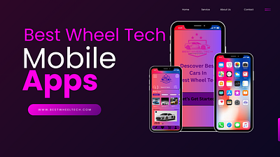 Best Wheel Tech Mobile App Design 3d app branding ui ux