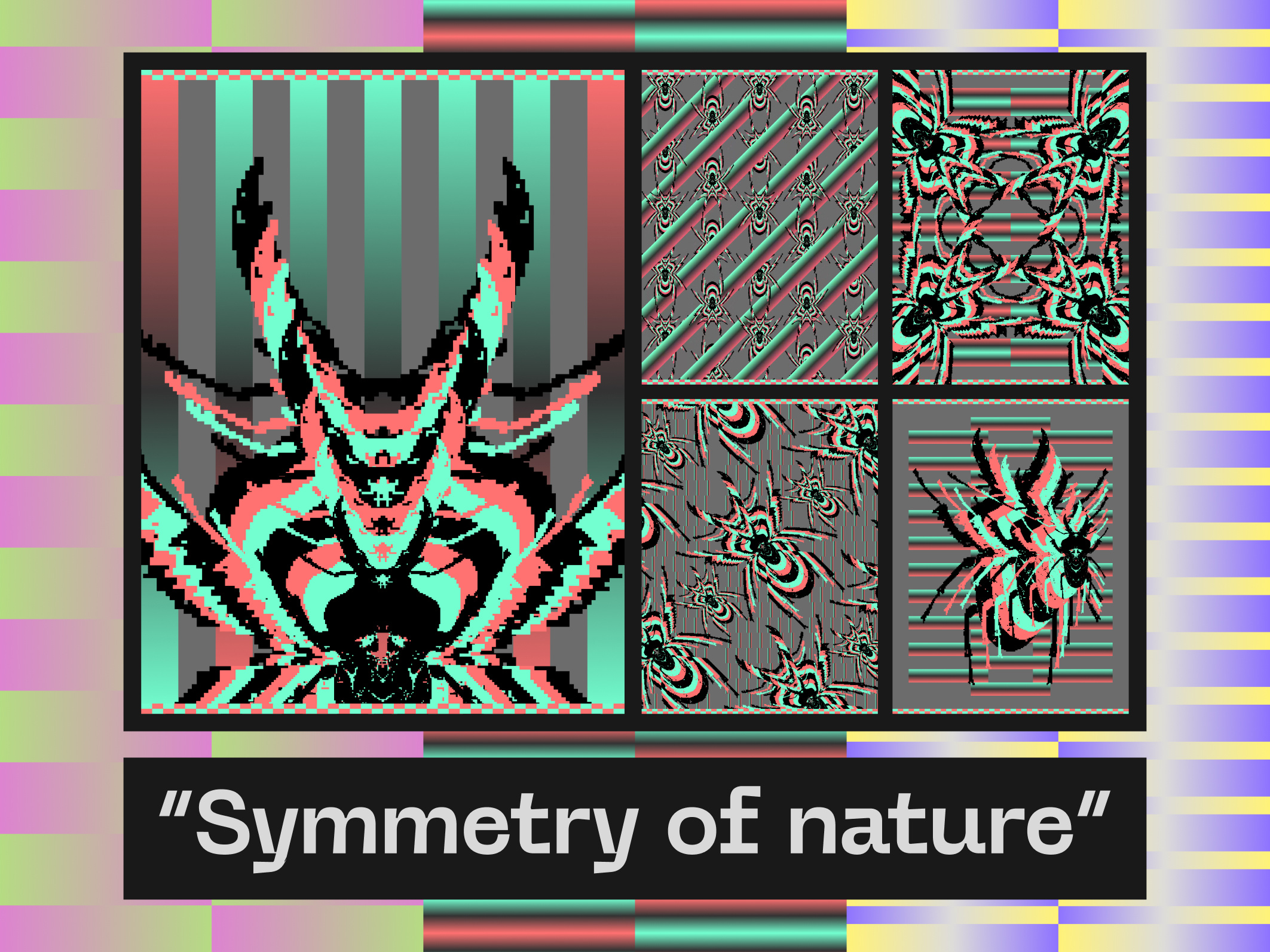 Beetle from Symmetry of Nature abstract animation branding graphic design motion graphics natureandgeometry patterndesign pixeldesign posterdesign visualidentity