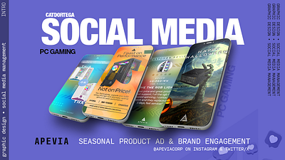 Apevia Social Media Engagement amazon reviews brand engagement branding canva community engagement content creation freepik graphic design pc gaming pc products photoshop product ad seasonal posts social media social media management vecteezy