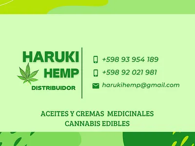 Hemp Shop Business Card animation branding graphic design ui