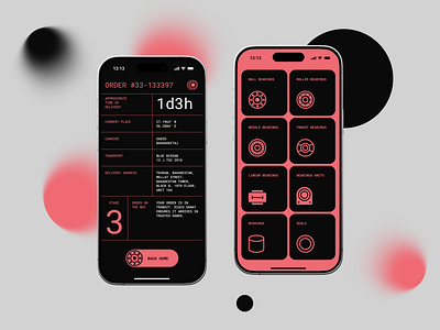 Diaco Industry App – Order Tracking & Product Catalog app app design bearing bearing app branding design graphic design icon illustration illustrator logo minimal product design typography ui ux vector web web design website