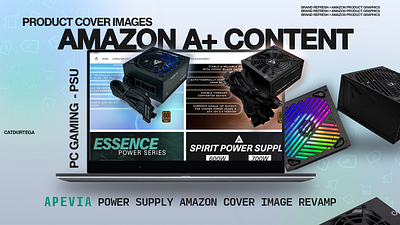 Apevia Power Supply Amazon Cover Image Revamp amazon a e commerce freepik graphic design photoshop product cover images product display vecteezy