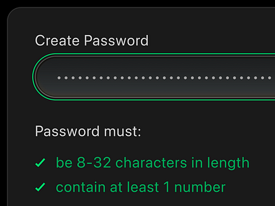 Password Input Work-in-Progress component create dark dark mode design system field focus gradient input kit mode password recipe text ui ux work in progress