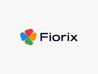 Fiorix Tech Startup Logo Design abstract logo app logo brand identity branding colorful logo design futuristic logo global logo innovation logo logo minimalist logo modern logo networking logo professional logo tech startup logo visual identity