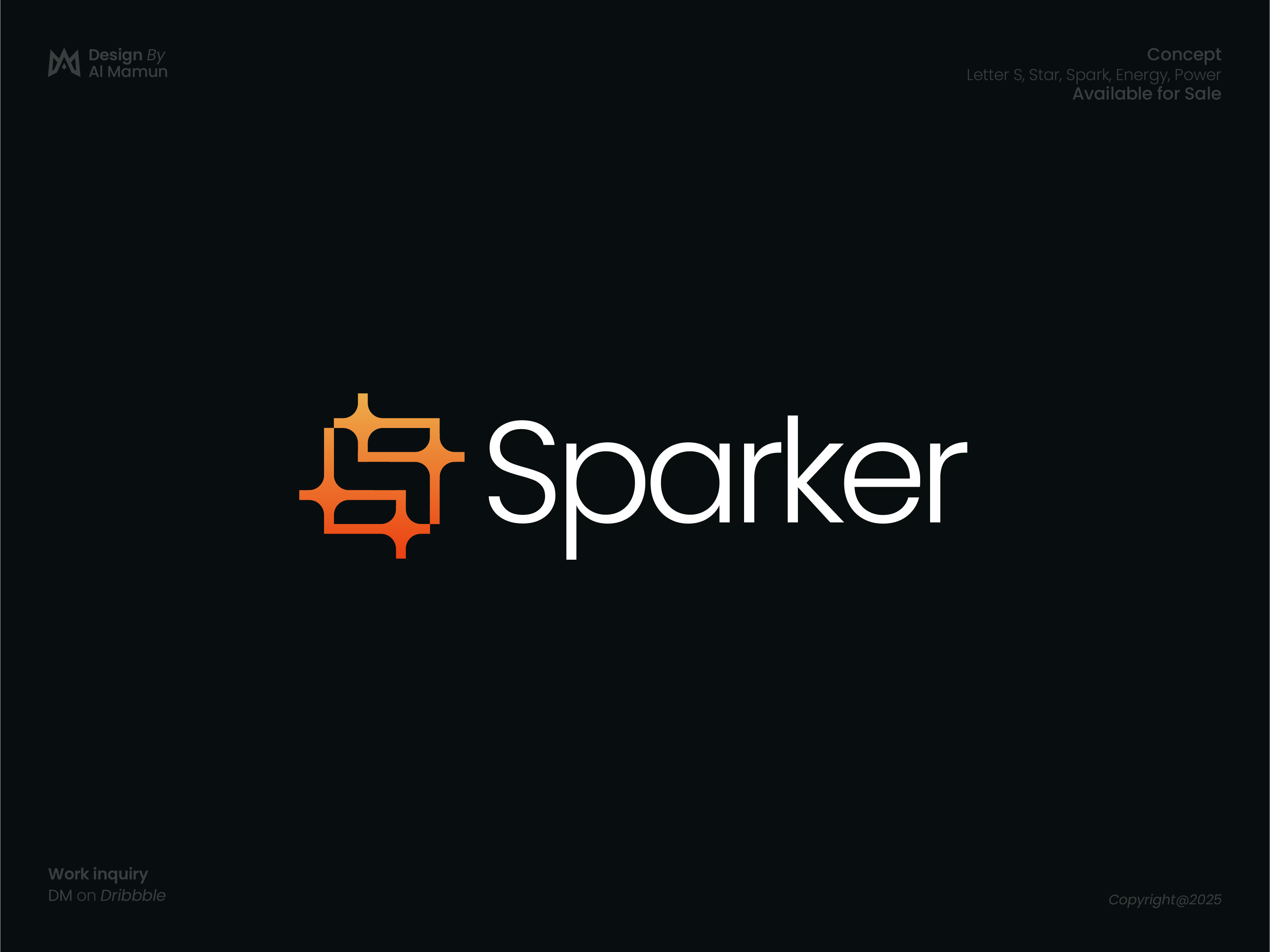 Sparker - Modern Letter S, Star/Spark Logo Design branding business dynamic energy gradient identity letter s logo logo logo design logo designer logo icon marca modern logo power spark logo sparkle star logo symbol timeless unique