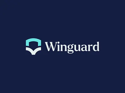 Winguard - Logo Design Concept bird creative cyber fly geometric graphic design guard logo design modern protect saas safety security shield technology wing