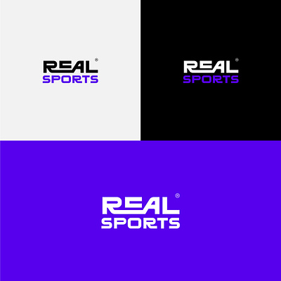 Sports Typography Logo Design branding design fonts graphic design illustration letter logo logo modern typo real sports sports sports typography sportswear type typography vector