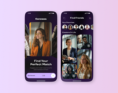 Dating mobile app clean design dating app dating ui love app minimal ui mobile app ui mobile dating app modern ui social app social networking app