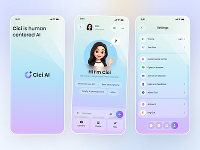 AI Assistant Mobile App ai ai app ai voice app design chat gpt company design trend login machine learning management minimal mobile app onboarding productivity signin task management tech technology ui design ux