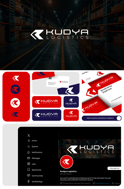 Logo Design - Kudya Logistics branding design graphic design logo social media design