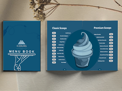 Menu Book branding graphic design