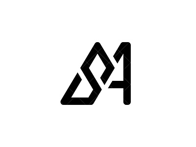 SA Logo as as logo as monogram branding design digital art graphic design icon identity letter mark logo logo design logotype monogram sa sa logo sa monogram typography vector