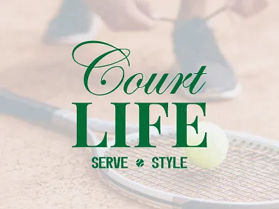 Court Life Logo Proposals brand designer brand identity branding graphic designer lifestyle logo logo designer logo identity logos streetwear streetwear logo tennis tennis branding tennis logo