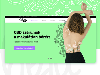 Webshop Design - concept branding cbd e commerce graphic design hero product web design webshop