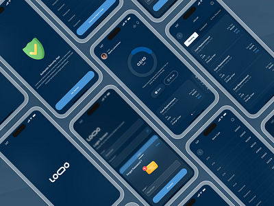 Security Application _ Clean Design animation chart clean ui dark mode dashboard glass glassmorphism logo minimal mobile dashboard mobile app mobile banking ui mobile wallet system design ui