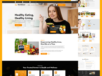 Nutrition Health Coaches Landing Page 3d adventure design animation banking app design branding design designer graphic design health health choch illustration landing page logo mockup motion graphics nutrition ui uiux design web designe website