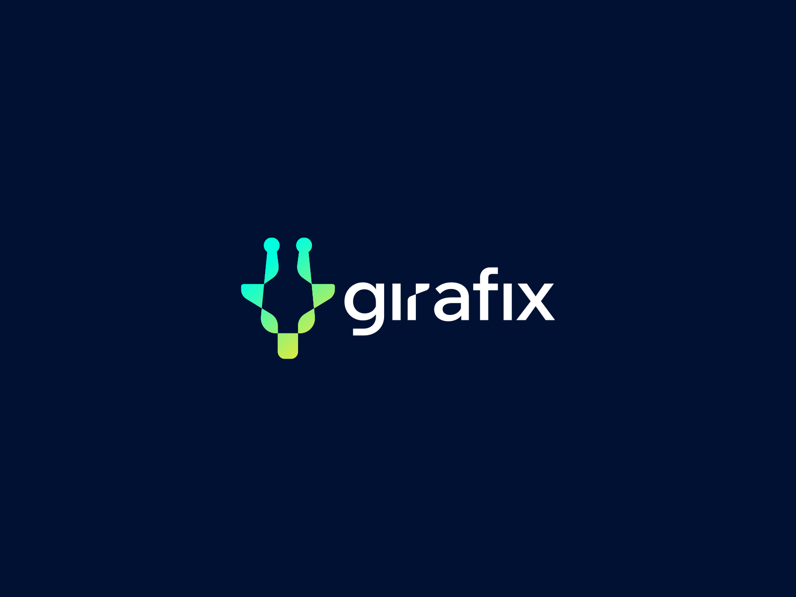 Girafix logo ai b2b brand branding design elegant giraffe graphic design logo logo design logo designer logodesign logodesigner logotype minimalism modern saas tech web3