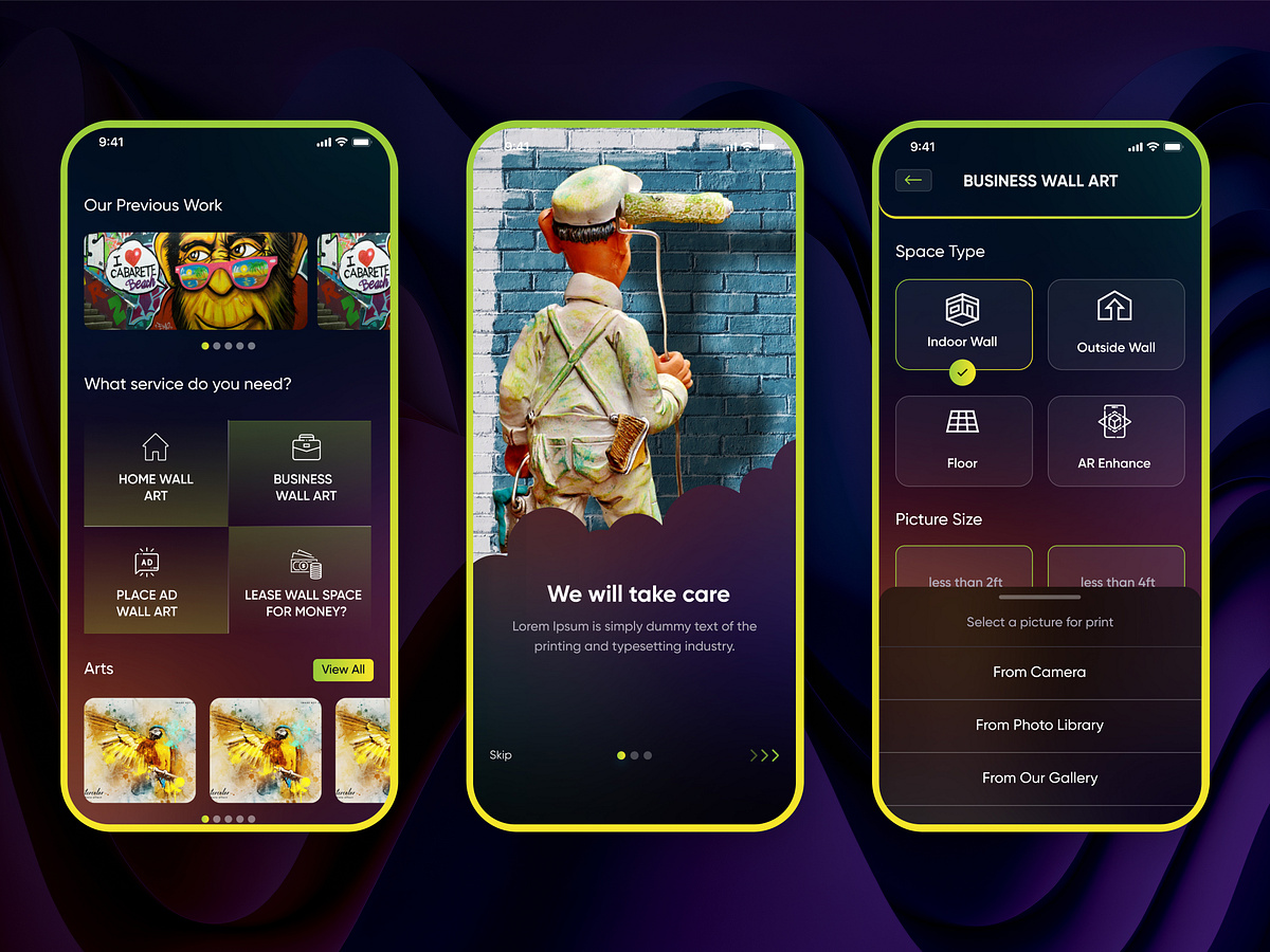 Wall Art App designs, themes, templates and downloadable graphic