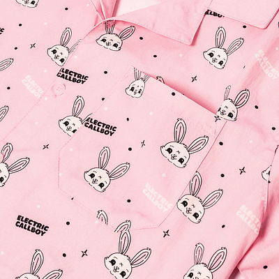 ELECTRIC CALLBOY MERCH RABBIT PATTERN apparel branding clothing design electriccallboy graphic illustration logo merch streetwear tshirtdesign ui vector