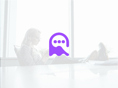 GhostTalk – Where Conversations Never Fade logo design bubble chat community connect digital echo flow ghost link message modern network online phantom social spirit talk tech voice whisper