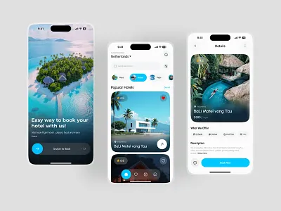 Hotel Booking Mobile App apartment app app design booking booking app clean design hotel hotel booking app mobile mobile app splash screen ticket travel travel app traveling ui ux villa